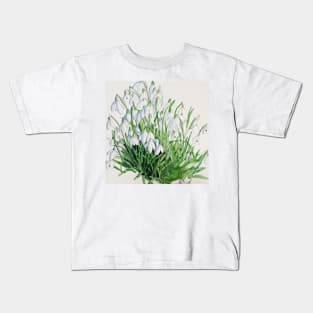 Snowdrops watercolour painting Kids T-Shirt